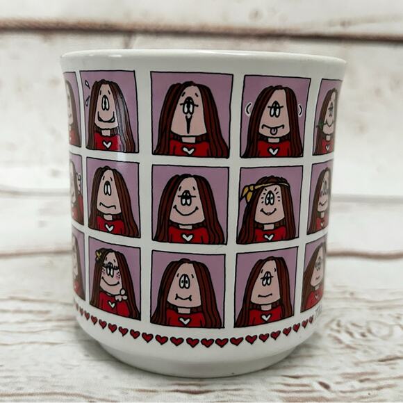 CATHY GUISEWITE Vintage Many Faces of Love Mug - Picture 4 of 7